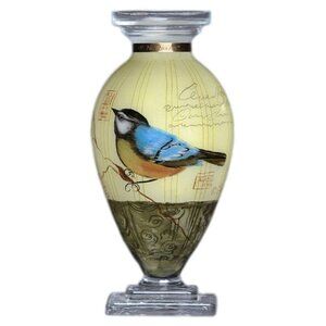 Ne'Qwa Art Bird Song Decorative Flower Vase - Susan Winget Artist